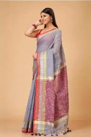 Debiya Handloom Ikkat Cotton Silk Saree