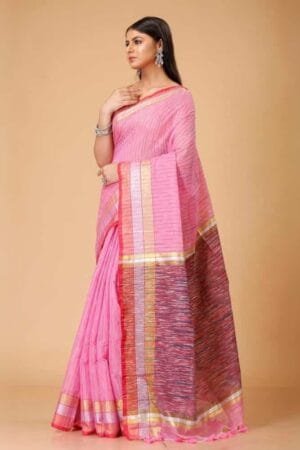 Debiya Handloom Ikkat Cotton Silk Saree