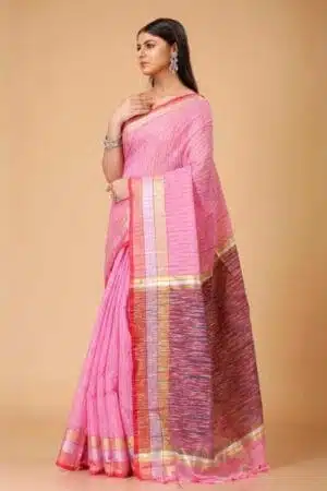 Debiya Handloom Ikkat Cotton Silk Saree