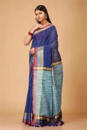 Debiya Handloom Ikkat Cotton Silk Saree