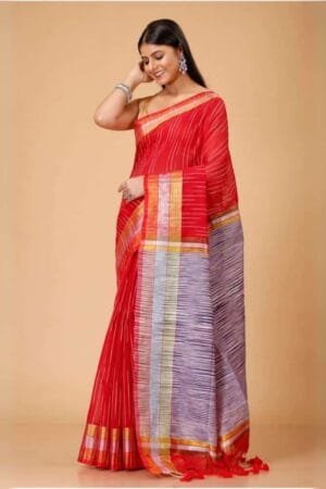 Debiya Handloom Ikkat Cotton Silk Saree